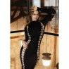 Shade by Le Désir Robe Longue à Col Roulé CarmeNoir